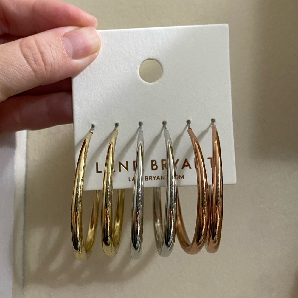Lane Bryant Earrings Trio